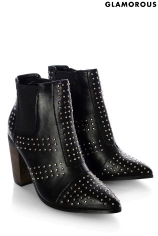 Glamorous Studded Ankle Boots